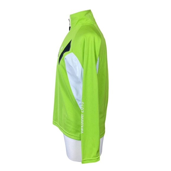 Sunice Vancouver 2010 Winter Olympics Official Merchandise 1/4 Zip Lime Jacket M - Picture 4 of 12